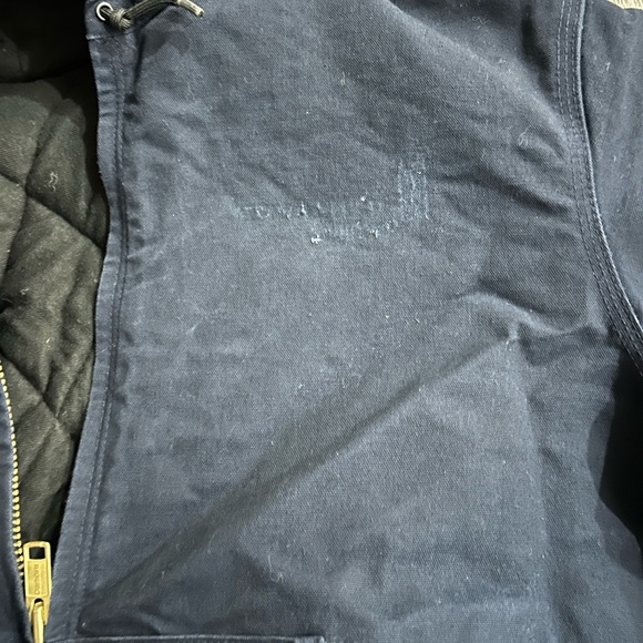 Men’s XL Carhartt Workwear Navy Blue Coat - Picture 6 of 6